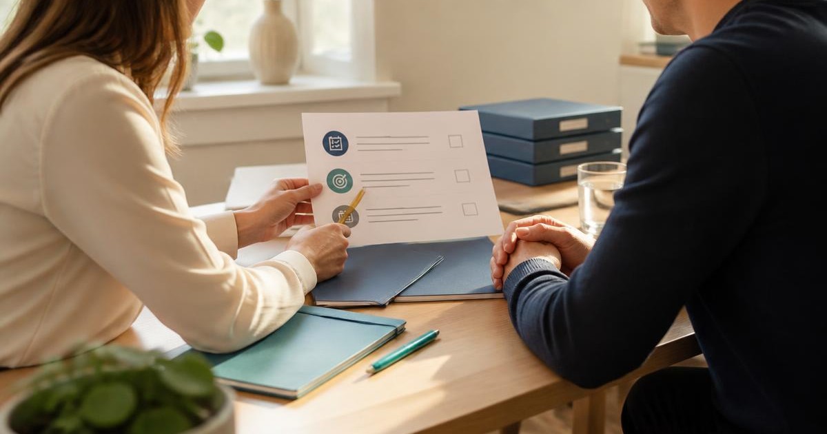 Werkgever en medewerker bespreken het doel en de evaluatie van tijdelijk werk tijdens re-integratie